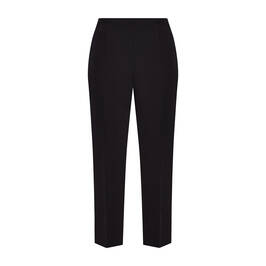 Beige Pull On Trouser Narrow Leg Black - Plus Size Collection