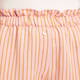 Beige Candy Stripe Cropped Linen Blend Trousers Pink 