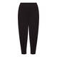 BEIGE STRETCH JERSEY TAPERED TROUSERS BLACK