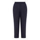 BEIGE PULL-ON LINEN TROUSERS NAVY