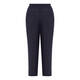 BEIGE PULL-ON LINEN TROUSERS NAVY