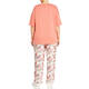 BEIGE STRETCH JERSEY T-SHIRT CORAL
