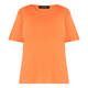 BEIGE COTTON T-SHIRT ORANGE