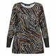 BEIGE ABSTRACT ZEBRA TUNIC