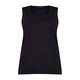 Beige Square Neck Pure Cotton Vest Black