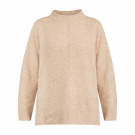 BEIGE CAMEL SWEATER  - Plus Size Collection