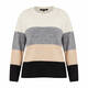 BEIGE SWEATER STRIPES CAPPUCCINO
