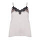 ELENA MIRO SATIN CAMI - OYSTER AND BLACK 