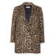 ELENA MIRO LEOPARD PRINT SHORT COAT