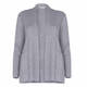 ELENA MIRO CARDIGAN FRONT POCKETS SILVER 