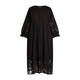 Elena Miro Cotton Broderie Anglaise Lace Dress Black