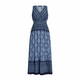 Elena Miro Marocain Dress With Optional Sleeves Blue