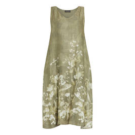 Elena Miro Floral Dress Green - Plus Size Collection