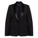 Elena Miro Satin Trim Tuxedo Jacket 