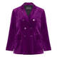 Elena Miro Velvet Blazer Purple