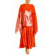 Elena Miro Georgette Shrug Orange