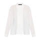 Elena Miro Pleated Placket Shirt White