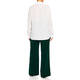 Elena Miro Pleated Placket Shirt White