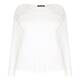ELENA MIRO honeycomb shoulder SWEATER