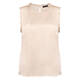 Elena Miro Cream Vest with Frill Detail 