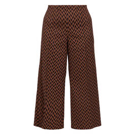 Elena Miro Check Trouser Cinnamon - Plus Size Collection
