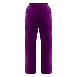 Elena Miro Velvet Trousers Purple - Plus Size Collection