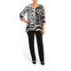 ELENA MIRO CONTRASTING MONOCHROME TUNIC