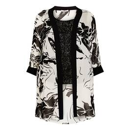 ELENA MIRO BLACK AND WHITE TWINSET - Plus Size Collection