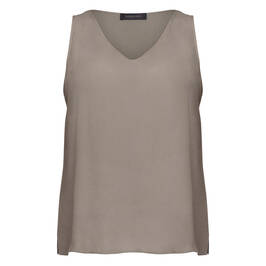 Elena Miro Viscose Vest Khaki - Plus Size Collection