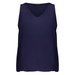 Elena Miro Viscose Vest Navy  - Plus Size Collection