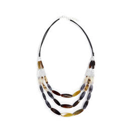 ENVY THREE STRAND TORTOISE SHELL NECKLACE - Plus Size Collection