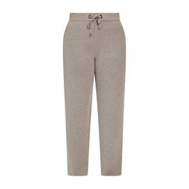 Faber Pull On Knitted Trousers Grey  - Plus Size Collection