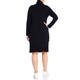 FABER TEXTURED KNITTED TUNIC BLACK 