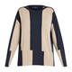 Faber Two Tone Sweater Camel and Black