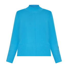 Faber Ribbed Sweater Turquoise  - Plus Size Collection