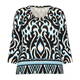 Faber Stretch Jersey Top Print Turquoise 