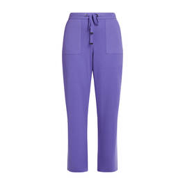FABER KNITTED TROUSERS VIOLET  - Plus Size Collection