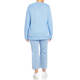GAIA RIBBED CARDIGAN PALE BLUE