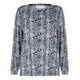 GAIA SNAKE PRINT TOP ROUND NECK