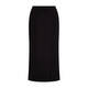 Georgedé Jersey Skirt With Slit Black
