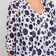 Georgedé Spot Print Georgette Twinset Navy and White 
