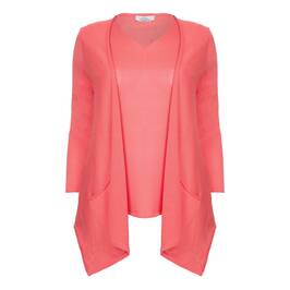 KARIN CORAL ULTRALIGHT COTTON BLEND KNITTED TWINSET - Plus Size Collection