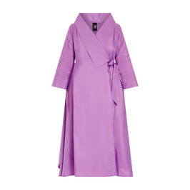 Igor Taffeta Wrap Dress Purple - Plus Size Collection