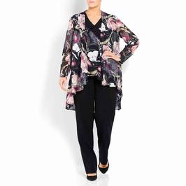 KIRSTEN KROG FLORAL PRINT JACKET AND TOP - Plus Size Collection