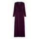 KIRSTEN KROG SATIN JERSEY GOWN PLUM