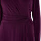 KIRSTEN KROG SATIN JERSEY GOWN PLUM