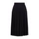 LUISA VIOLA LUREX PLEATED MIDI SKIRT BLACK