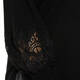 LOUISA VIOLA LACE TRIM SWEATER BLACK