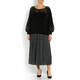 LOUISA VIOLA LACE TRIM SWEATER BLACK