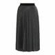 LUISA VIOLA PLEATED LUREX SKIRT SILVER